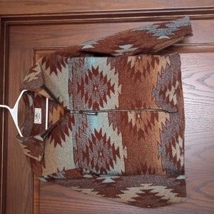 Aztec print jacket, size Small